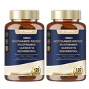 Totaria NMNH (Dihidronicotinamide), NMNH Suplemen w / Niacinamide (Vitamin B3), Quercetin, Trans- Resveratrol, Dukungan NAD +, Anti- Aging, Skin Cell Health & Energi, 240 Count
