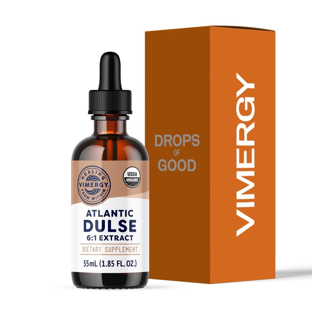 Vimergy Atlantic Dulse Liquid - Antioksidant * - Promotes Free Radical Protection * - Organic, Vegan, Gluten- Free (55 mL)
