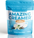 Perusahaan Superfood Amazing Creamer dengan Collagen - Keto Creamer- Hyaluronic Acid & MCT Oil - Brain Boost & Curbs Crauges - Mendukung Sehat Skin & Rambut - Diet- Friendly [30 Pelayan] [Vanilla]