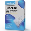 CARELAND 4% Lidocaine Patches 18 Pcs Maximum Energy Suit Relief Product Patches with Strong Adhesive Border, for Neck Knee Nerve Shoulder Pain Relief Muscle Relaxer, Super Sticky
