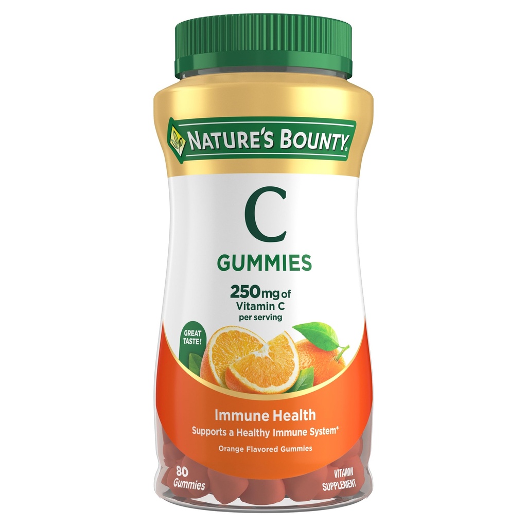 Nature 's Bounty Vitamin C, Orange, 80 Count