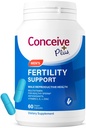 Dukungan Fertilitas PLUS CONCEIVE untuk Pria 124; Suplemen Kesuburan untuk Pria dengan Zinc, Vitamin C, E, Selenium 124; Aktivator Motilitas Multivitamin untuk Kesehatan Sperm & Konsep 124; 60 Caps selama 30 hari