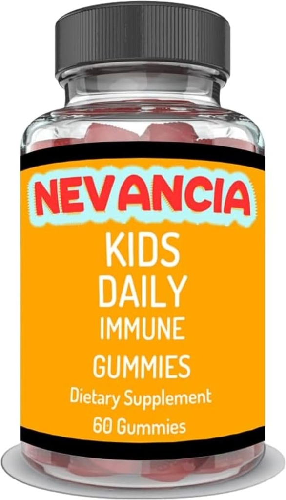 Anak-anak Daily Immune Gummies dengan Elderberry, Vitamin C, Zinc, Immune Dukungan, Skin Health, Antioksidant Dukungan, untuk Anak-anak, Elderberry Flavor, 60 Gummies