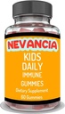 Anak-anak Daily Immune Gummies dengan Elderberry, Vitamin C, Zinc, Immune Dukungan, Skin Health, Antioksidant Dukungan, untuk Anak-anak, Elderberry Flavor, 60 Gummies