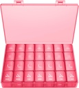 XL Pill Organizer 4 kali sehari, BUG HULL Extra Kasus Kotak Pil Mingguan, 7 Hari Kontainer Seharian Pil Pill Holder untuk Cod- Minyak, Vitamin, Suplemen