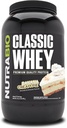 NutraBio Classic Whey Protein Powder - 25G Protein Per Scoop - Full- Spectrum Amino Acid Profile - Tidak ada Penyaring, Warna Buatan, Pengawet - (Pisang Cream Pie, 2 Pounds)