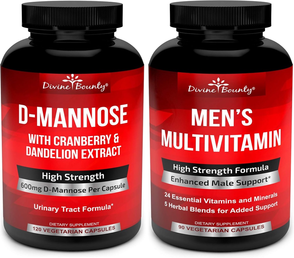 D-Mannose Capsules & Mens Multivitamin Bundle