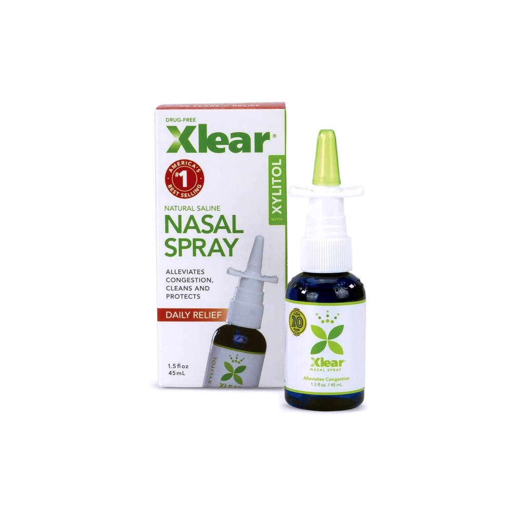 Xlear Nasal Stray Natural dengan Xylitol, 1.5 fl oz (Paket 2)