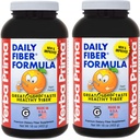 Yerba Prima Daily Fiber Formula 16 oz (Pack of 2) - Premium Dietary Fiber Suplement, Non-GMO, Gluten Free, Made in The USA, Orange Flavor
