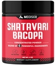 6in1 Shatavari Powder Organic - Dicampur dengan Shatavari Root, Bacopa Monnieri, Ashwagandha Root, Vitex Berry, Fenugreek & Black Pepper - Pendukung Perembangan, Promope Energi & Vitalitas - 4 Oz