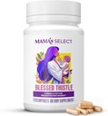 Pilihan Mama Thistle Terberkati Organik - Dukungan Lactation Natural untuk Menimbulkan Moms 124; Prootes Healthy Milk Production 124; Vegan, Non-GMO, Allergen- Free, USA Made & Third- Party Tested