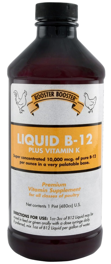 Rooster Booster B-12 Liquid, 16- Ounce