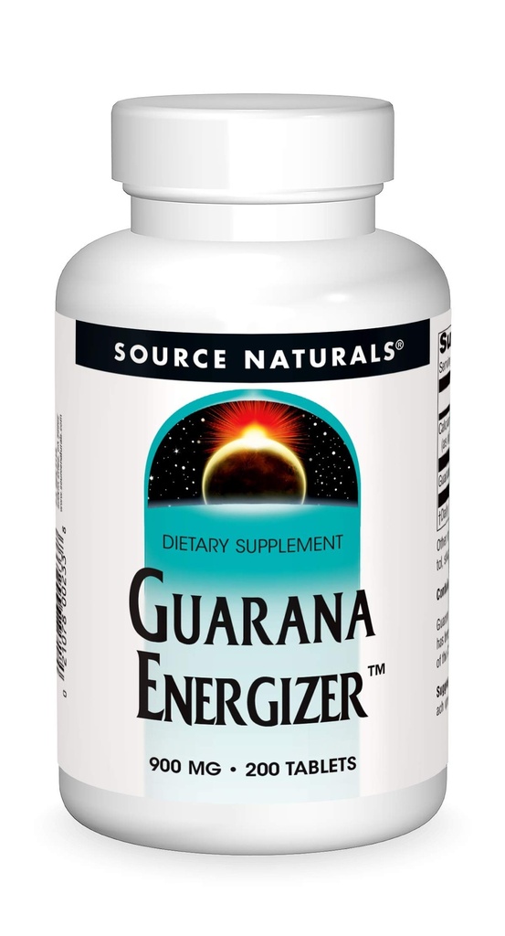Sumber Guarana Energizer 900 mg Cafiken dan Energi - 200 Tablet