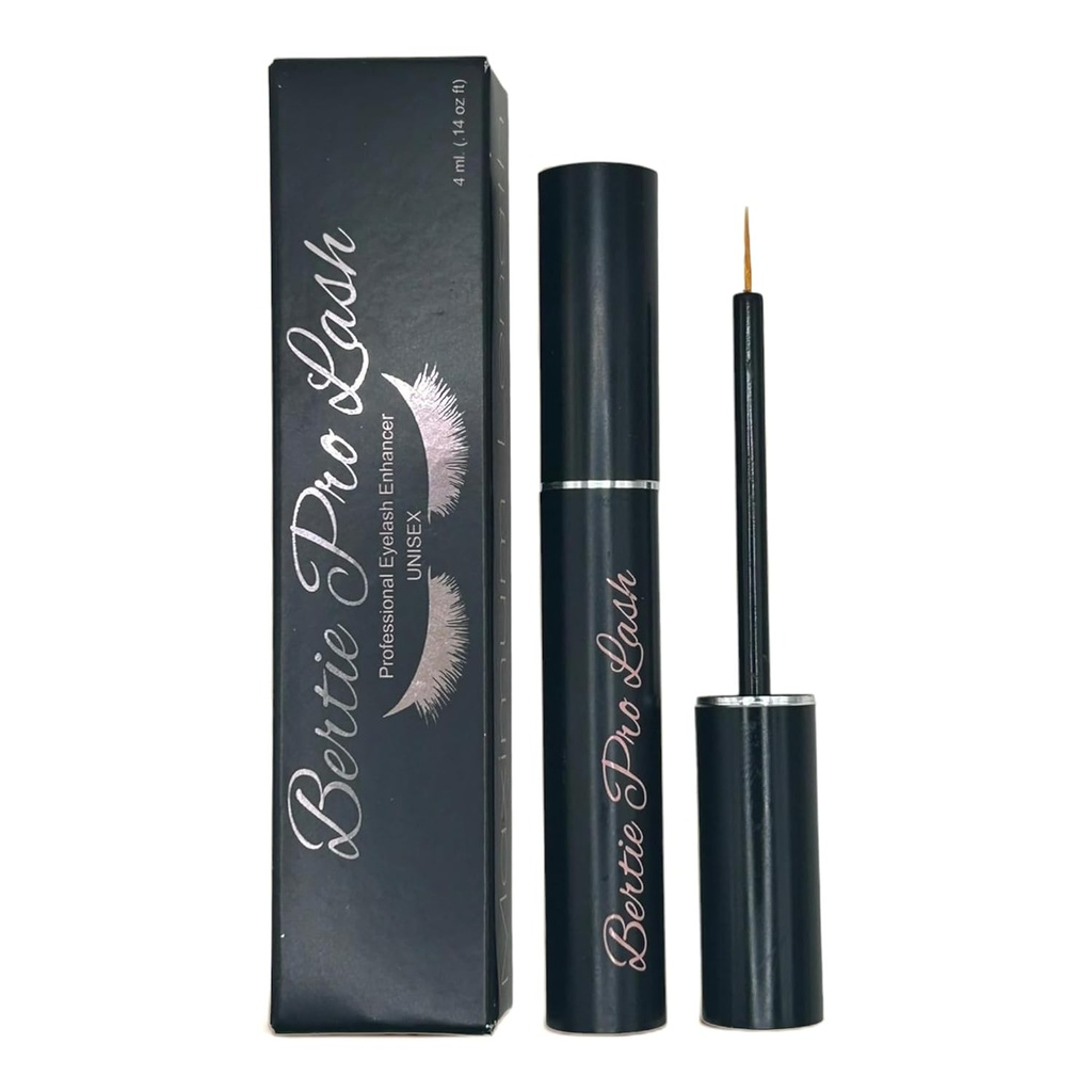 Bertie Pro Lash Enhancing Eyelash and Eyebrow Growth Hair Serum (4ml) Premium Make Up Vegan & Cruelty- Free Treatment for Natural Lass, Extensions & Eyebrows.