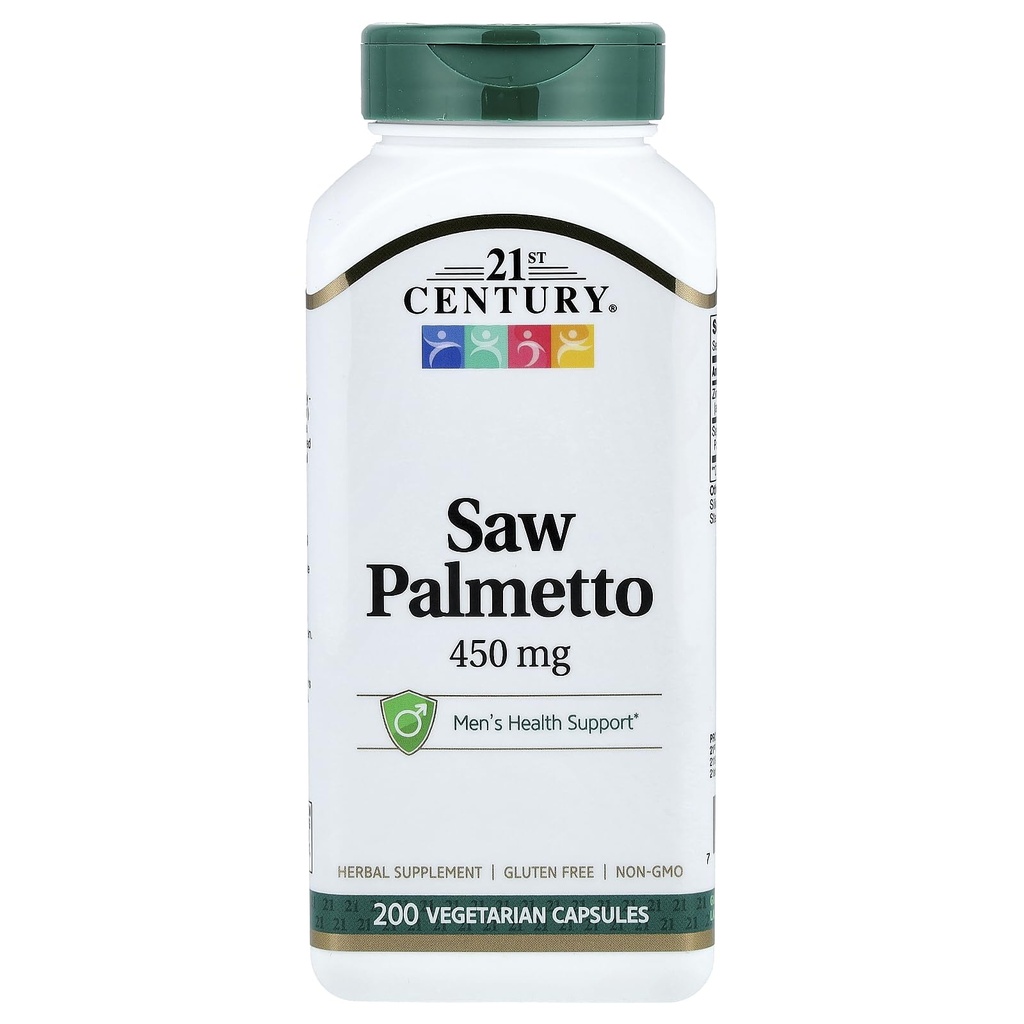 Abad 21 Saw Palmetto, 450 mg, 200 Vegetarian Capsules