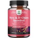 Myo- Inositol & D- Chiro Inositol Suplemen Perempuan - Choline Suplemen untuk Regulate Menstrual Siklus, Fertilitas & Hormonal Keseimbangan - Women Hormone Katup dengan Myo & D- Chiro - 60