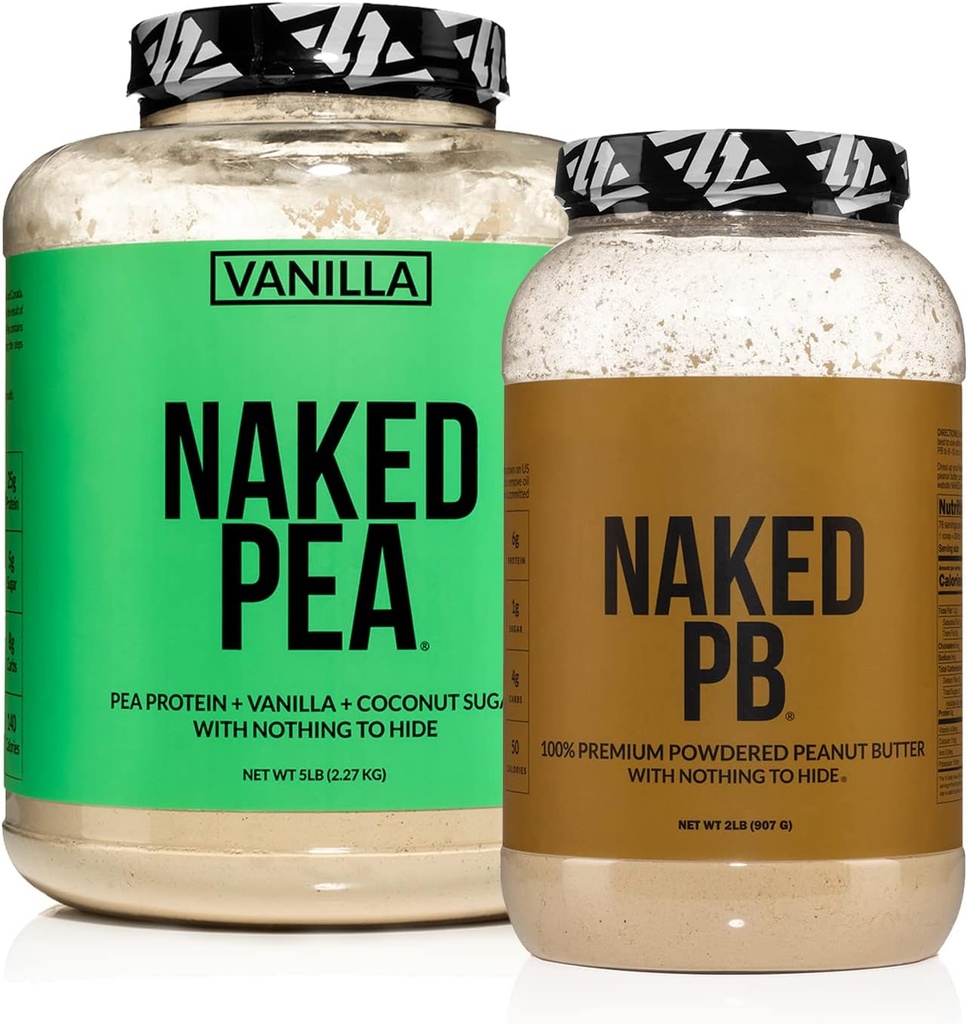 Budle Protein Bebas Berbulu: 5LB Vanilla Pea dan 2LB PB