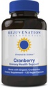 Peremajaan Therapeutics Organic Cranberry 160: 1 Ekstrak (45 mg PAC = 40.000 mg Cranberry segar) - Ekstrak paling manjur (120 Vegan Capsules, Sugar- Free, Soy- Free)