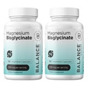 Magnesium Bisglycinate 200mg - Absorpsi Tinggi Melengkapi Suplemen Magnesium - Lembut pada Stomach, Gluten- Free, Supports Sleep, Kram Otot & Positive & Possules - 120 Capsules (Paket 2)