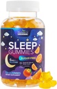 Sleep Gummies 6mg Per Serving - Sugar Free Melonainin Gummy Suplemen untuk Orang Dewasa - Natural Zero Sugar Sleep Gummy untuk Orang Dewasa & Anak-anak, Orange Flavored, Tambahan Kekuatan Tidur - 120 Gummies