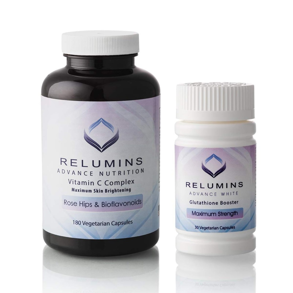 Relokasi Lanjutan Vitamin C MAX Kompleks dan Glutathione Booster Nutrient Dukung Capsules Set - Ultimate Booster Set