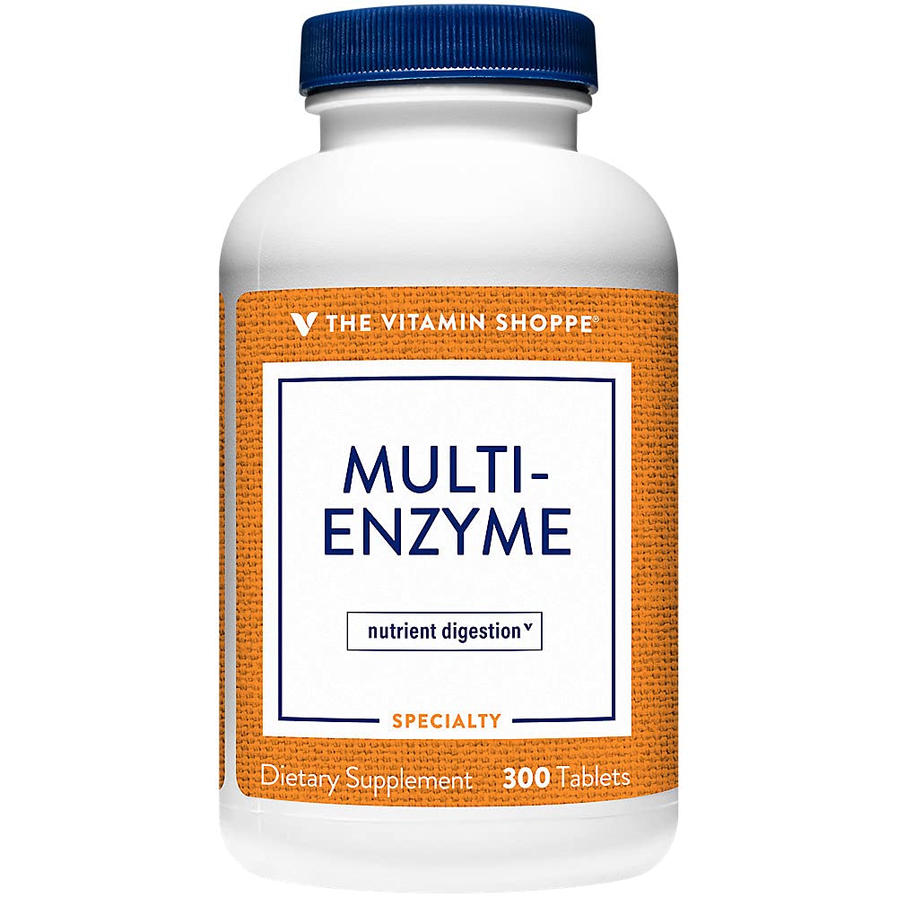 The Vitamin Shoppe Multi Enzyme - Membantu Mendukung The Divalry & Absorpsi Protein, Carbs & Fat (300 Tablet)