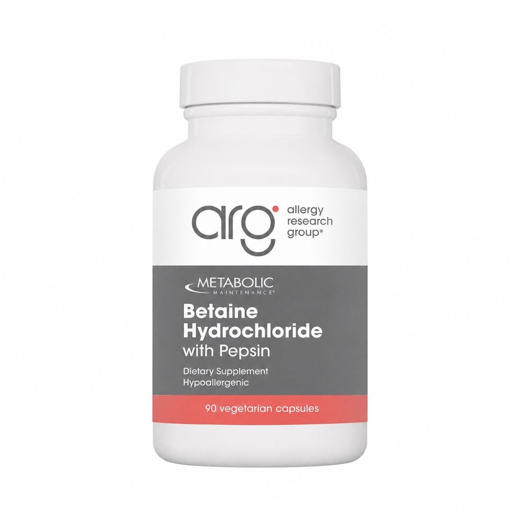Pemeliharaan Metabolik Betaine HCL + Pepsin Digetical Enzyme - Protein Ditrable + Gut Support Health (100 Kapsul)