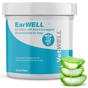 Earwell by Vetwell Dog Ear Wipes - Otic Cleaning Wipes for Infections and Controlling Ear Odor in Pets - 100 Count