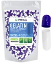 XPRS Nutra Ukuran 4 Kapsul Kosong - 100 Cacah Kecil Katup Gelatin Kecil - Pil DiY Filling - Filable Pure Bovine Gel Caps untuk Do- It-Yourself Suplemen (Purple / White)