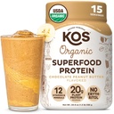 Pabrik Organik KOS Berdasarkan Powder Protein, Chocolate Peanut Butter - Delicious Vegan Powder - Keto Frid, Gluten Free, Dairy Free & Soy Free - 15 Servis