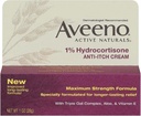 Aveeno 1% Hydrocortisone Anti- Itch Cream, 1 Oz (Paket 3)