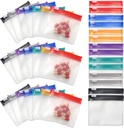 35 & 70 Pieces Pill Pouch Bags Zippered, Anglecai Mengaktifkan ulang kantong pil untuk Obat Bags Portable Self Sealing Travel Words (35)
