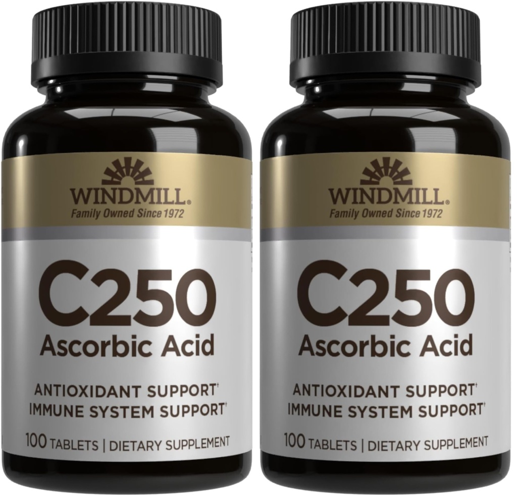 Windmill VIT C TABS 250 MG WMELL 100 (Pack of 2)