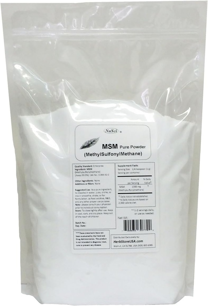 MSM (Methylsulfonymetana) Aduk murni (4000 Grams (8.8 lb)))))