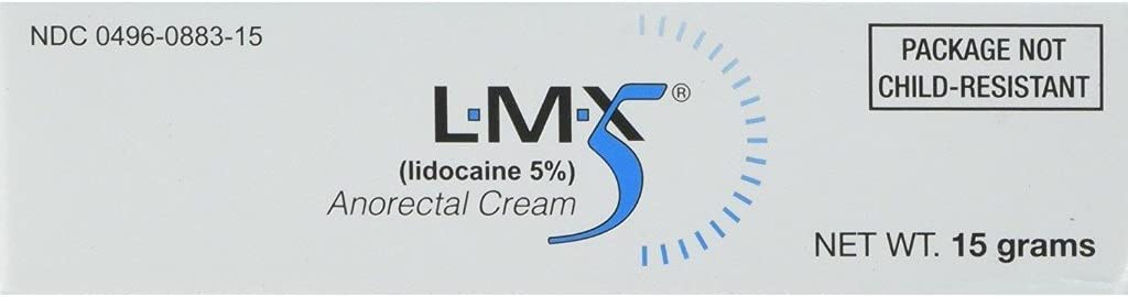 LMX5 Lidocaine Pain Relief Cream, 15g Tube - Topical, Fast Acting, Long Lasting digunakan untuk Cuts, Scraps, Sunburn, Bites