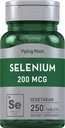 Piping Rock Selenium 200mcg 124; 250 Tablet 12.4; Vegetarian, Non-GMO, & Gluten Free Suppleemnt