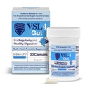 VSL4 ® Gut Daily Progration for Gut Health - 30B CFUs, Multi- Strain Digetical Dukungan untuk Perempuan & Men, Promotes Gut Keseimbangan & Regularitas, Sela Probiotic Supplemen Shelf- Stabil, 30 Capsules