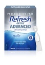 Refresh Optive Advanced Lubricant Eye Drops, Preservative- Free, 0.01 Fl Oz Single- Gunakan Kontainer, 30 Cacah