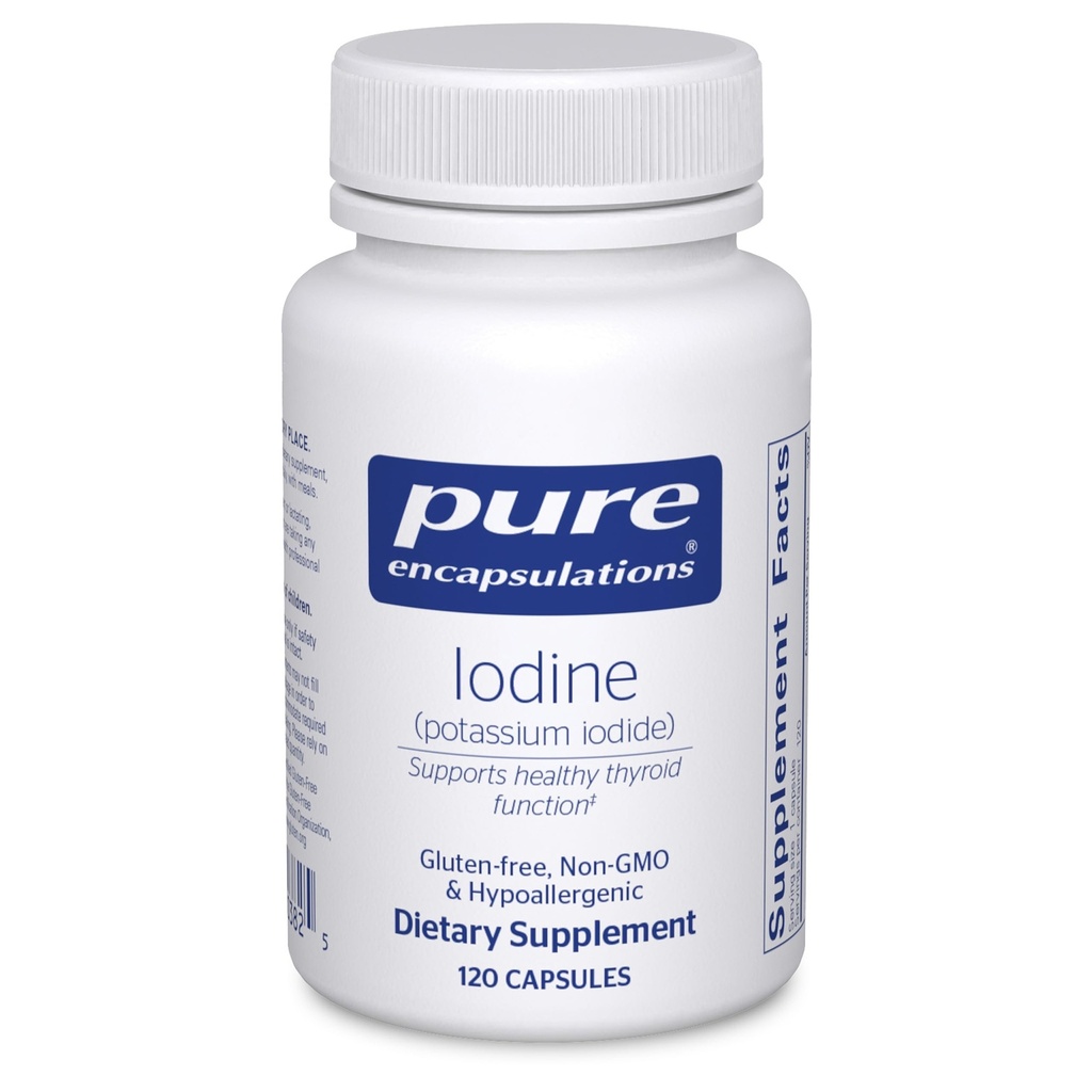 Insulasi Iodium Murni - Tambahan untuk Mendukung Thyroid & Bantuan Menjaga Metabolisme Sel Sehat - dengan Premium Potasium Iodide - 120 Capsules