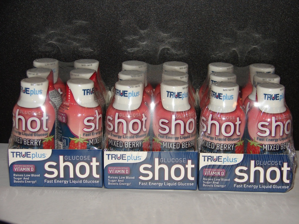 True Plus Gloid Liquid Shots Mixed Berry Flavor 2oz - 18 Pack