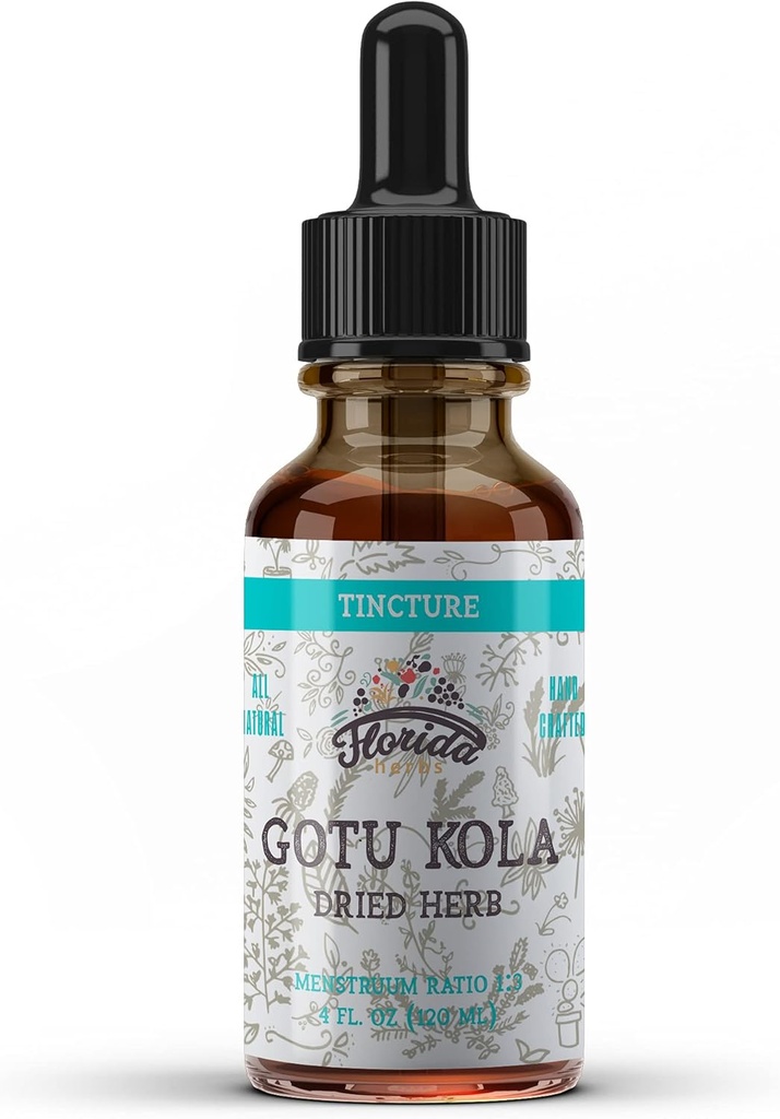 Gotu Kola Tincture, Organik Gotu Kola Extract, Gotu Kola Drops (Centella Asiatica) Dry Herb