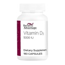 Keuntungan Bariatrik Vitamin D3 5.000 IU - Baritric Vitamin D Capsules - Air - Miscible - Pendukung Tulang * - Easy Swallow Capsule - 180 Count