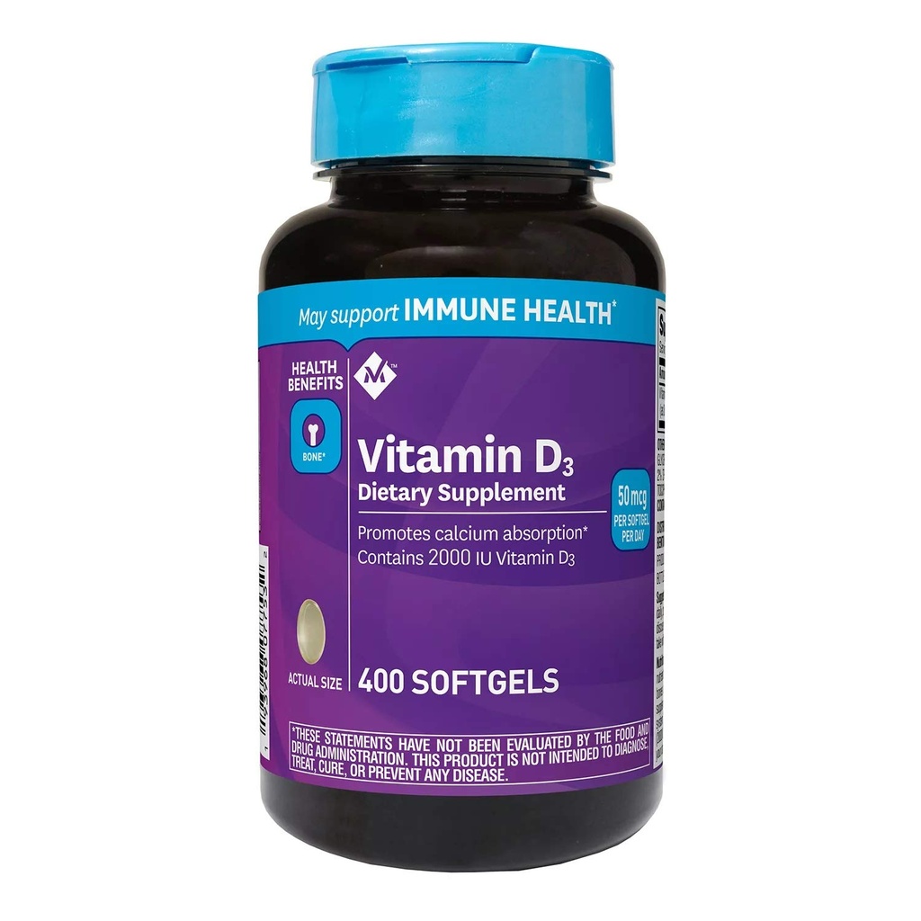 Mark Vitamin D3 50 mcg (2000 IU) Tambahan Diet (400 ct)