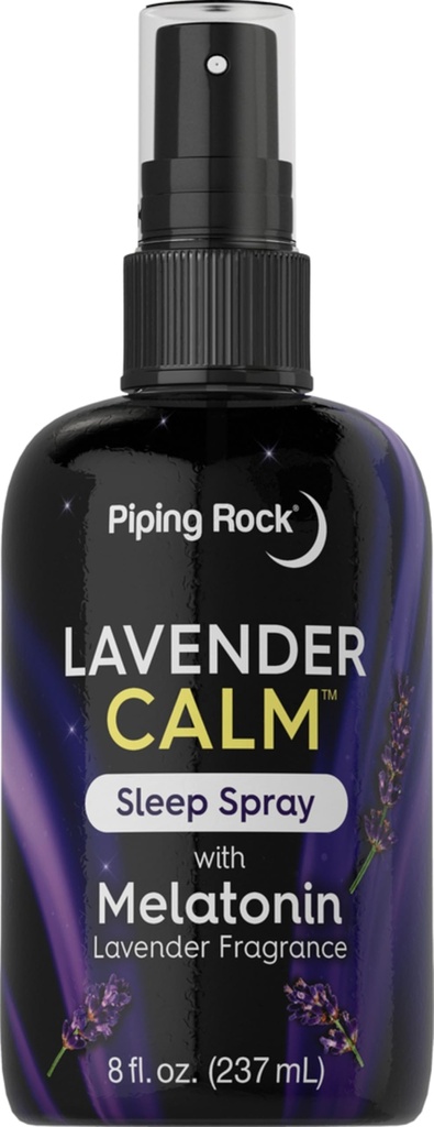 Piping Rock Meltonain Sleep Spray for Dewasa 124; 8 fl oz 124; with Melonatin & Lavender for Pillow, Room & Body 126; Nighttime Caly Mist Mist