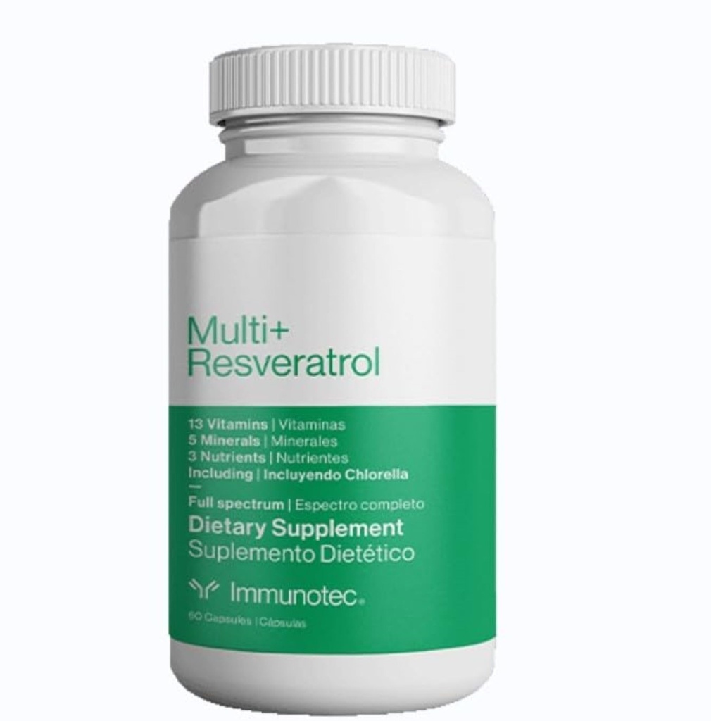 Immunik - Multi + Resveratrol - Full Spectrum Dietary Suplemen - 13 Vitamin, 5 Mineral, 3 Nutrients dengan Chlorella