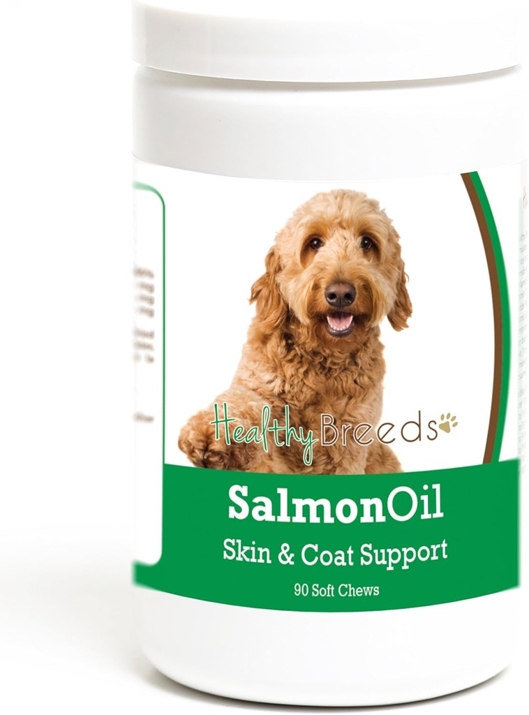 Makanan sehat, Goldendoodle Salmon Oil, Pengunyah Lembut 90 Cacah