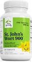 Terry Course St John 's Welt 900- 60 Tablet - Menyediakan Clinical Dose - Non-GMO, Vegan, Gluten Free - 60 Servings