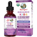 MaryRuth Organics USDA Organic Elderberry Liquid Drops for Kids 124; Vegan Elderberry Extract Organic Glycerin 14; Ammune Suppppplemen Atter4; Overall Health 124; Formulated for Ages 4-13: 144z