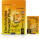 PowderVitamin Electrolytes Powder Plus, Keto, Tangerine Pineapple, Sugar Free, Pink Himalaya Salt, 1000mg Potasium, 120 mg Calcium, 120 mg Magnesium, Nor-GMO, Zero Calories, 16 Paket Hidration)