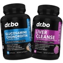 Glucosamin Chondroitin MSM Turmeriic & Liver Cleanse Detox - Commanty Health Suite Lule Joints, Liver Cleanse Detox Dukungan - Dukungan Bersama Pil Glucosamin Sulfate Capsules Joints